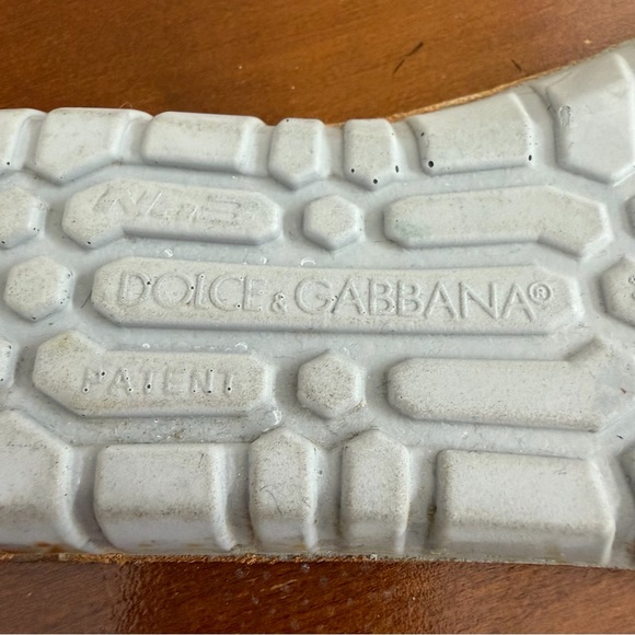 WOW 🔥 DOLCE & GABBANA 🩶 Luxury Low Top Leather Mens Size 7 Sneakers (Authentic)! - Picture 14 of 17